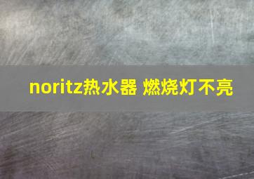 noritz热水器 燃烧灯不亮